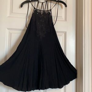 Flowing little black dress
